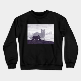 The Evening of Giant Cats Crewneck Sweatshirt